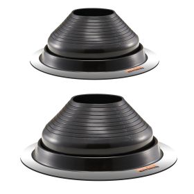 VEVOR 2 Pcs Roof Pipe Flashing Boots, Fit Pipe OD 6" to 11", Flexible EDPM Roofing Jack Pipe Flashing, High Temp -67 to 212 F