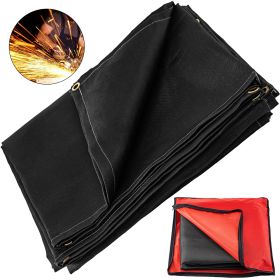 VEVOR Welding Blanket, 10 x 10 Foot Fiberglass Blanket, Up To 550 Celsius Heat-Resistant Fire Retardant Blanket with Premium Brass Grommets