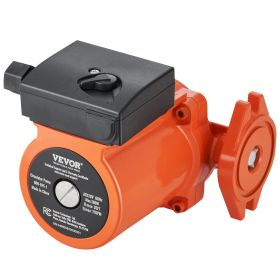 VEVOR 009-BF5-J Hot Water Recirculating Pump, 110V, 180W 10 GPM Hot Water Circulation Pump, 3/4" NPT Flange 3-Speed Circulator Pump