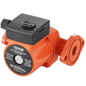 VEVOR 007-F5-7IFC Hot Water Recirculating Pump, 110V, 70W 23 GPM Hot Water Circulation Pump, 1" NPT Flange 3-Speed Circulator Pump