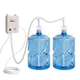 VEVOR Bottled Water Dispenser Pump System, 2x5 Gallon Dispensing System, Automatic Electric Water Dispenser, Double-Pipe Water Jug Pump (Quantity: Double Inlet Pipe, Outlet Pipe Position: Side Outlet Pipe)
