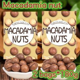 3 Bags Macadamia Nuts Cream Flavored Nuts Roasted Nuts Dried Fruits Casual Snacks Walnut Meat Instant Dry Goods Office Snacks Party Snacks Adult (Capacity: 180g*2 bags)